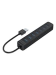 ORICO TWU3 USB to 7x USB 3.0 Hub Adapter (black) USB-hub - USB 3.0 - 7 porter - Svart