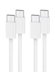 Câble USB C USB C pour iPhone 15 (1 m 2 Pack),Câble USB Type-C PD 60 W Charge rapide Nylon Câble Type C Chargeur Téléphone portable pour iPhone 15 Samsung S22 Ultra iPad Pro MacBook Pixel 7 Pro