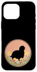 Coque pour iPhone 16 Pro Max Coton De Tulear - Chien Maman Papa Floral Fleur Mignon Jolie