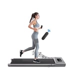 Under Desk Treadmill with Bluetooth Speaker & Remote Control Walking Running Machine for Home or Office 1-12km/h Adjustable Speeds(Grey)