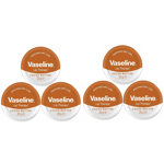 6 x 20g Vaseline Lip Balm Therapy Cocoa Butter Petroleum Jelly Tin Pot Dry Skin