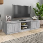 Meuble TV,Meuble de Rangement,Banc tv Sonoma gris 140x40x35,5 cm Bois d'ingénierie CFW289620