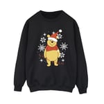 Disney Womens/Ladies Winnie The Pooh Winter Wishes Sweatshirt (Black) material_Synthetic - Size Large