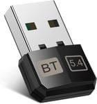 Adaptateur Usb Bluetooth 5.4 Pour Pc,Dongle Bluetooth Pour Souris,Clavier,Casque,Téléphone Portable,Tablette,Clé Bluetooth Compatible Avec Windows 7/8.1/10/11