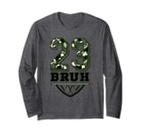 Number 23 Basketball | Army green olive Camo Long Sleeve T-Shirt