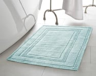 Jean Pierre New York Coton Stonewash Piste de Course Tapis de Bain, Bleu Marine, 17x24/20x32 in. Set