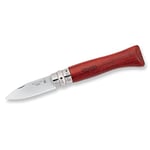 OPINEL - N°09 Huître - Couteau Manche Bois de Padouk & Lame Inox 6,5 cm - Boite Individuelle