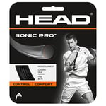 Head 281028 Sonic Pro Cordage pour raquette de tennis Noir 12 m - 1.25mm