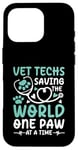 Coque pour iPhone 16 Pro Vet Techs Saving The World One Paw At A Time