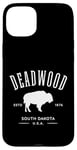 iPhone 15 Plus Deadwood South Dakota USA Bison Design Souvenir Case