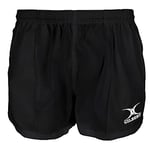 Gilbert - Short Rugby Kiwi Avec Poches Gilbert, Noir - Noir, XL