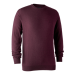 Deerhunter Kingston Stickad Tröja med rund hals Herr Burgundy 2XL