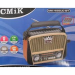 Radio Solaire Bluetooth Vintage Rechargeable AM/FM/SW1-3 USB MP3 TF 110/230 Pile - LaPetiteCaverne