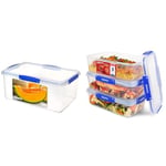 Sistema Récipient de conservation des aliments KLIP IT | 9,6 L | Boîte alimentaire empilable & Klip It Lot de 3 boîtes de conservation alimentaire 2 litres, préparation des repas