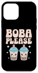 Coque pour iPhone 12 mini Thé à bulles Boba Please Milk Tea Boba Pearl Lover