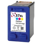 57 XL Colour Refilled Ink Cartridge For HP Photosmart 7260 Series Printers