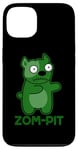 Coque pour iPhone 13 Zom Pit Funny Zombie Pitbull Jeu de mots