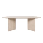 Ferm Living - Mingle Table Oval Top 220 Cm Natural Oak - Matbord - Träfärgad - Trä