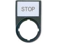 Stop-Skylt 50X30mm Svart Rektangulär M22s-St-Gb0 216494