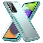 Asuwish Phone Case for Samsung Galaxy A52/A52S 5G with Tempered Glass Screen Protector Cover and Slim Thin Hybrid Full Body Protective Mobile Cell Accessories A 52 S 4G G5 52A S52 52S Women Men Green