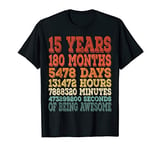 15th Birthday Shirt Gift Age 15 Fifteen Year Old Teenagers T-Shirt