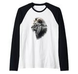 LION in the African savannah save the Lions cat lover nature Raglan Baseball Tee