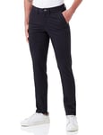 GANT Men's Slim Twill Chinos Dress Pants, Black, 33W / 30L