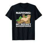 Napping Superpower Power Nap Lazy Pajama Day Sleep Sloth T-Shirt