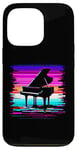 Coque pour iPhone 13 Pro Piano Glitch - Amateur d'instruments de piano vintage