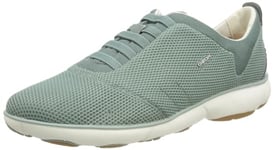 Geox D Nebula C Sneaker, Lt Green, 7 UK