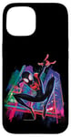 iPhone 15 Marvel Spider-Man Miles Morales Graffiti City Case