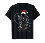 Grim Reaper The Death Christmas Hat Xmas T-Shirt