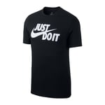 T-Shirt Nike Homme Maglia Manches Courtes AR5006 011 Sportswear Noir Just Do It