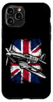 Coque pour iPhone 11 Pro Spitfire Historic World War II British Fighter Avion Apparel