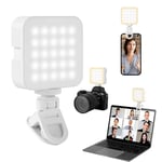 Romon Lampe à Selfie Portable,97 LED Vidéo,CRI 95+, 3000-6000k Panneau LED Lumiere Photo avec Cold Shoe Incluse, Lumière Vidéo RVB pour La Macrophotographie, La Photographie de Produits et