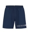 BOSS Men's Dolphin Swim Trunks, New-Navy413, S