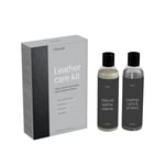 Ethnicraft - Ethnicraft Leather Care Kit - 1X250 ml Leather Cleaner + Sponge & Cloth, 1X250 ml Leather Care & Protect - 12 Kits / 1 Box - Grå