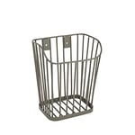 KitchenCraft Living Nostalgia Small Wire Storage Basket for Kitchen, Bathroom Counter or Wall Mounted Storage, 12 x 15.5 x 19 cm, Black