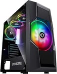 Boitier Pc Gamer Onyx-Argb Moyenne Tour Atx,Matx,Itx-4 Ventilateurs Led Rgb Adressable(1 X 200Mm Et 3 X 120Mm)-Paroi Latérale En Verre Trempé