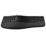 Microsoft Sculpt Ergonomic Wired QWERTZ German Keyboard - Black - 5KV-00004