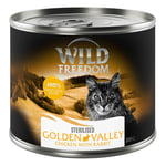 5 + 1 på köpet! Wild Freedom 6 x 200 g - Sterilised Golden Valley - kanin & kyckling