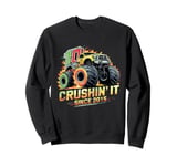 Crushing It Since 2015 Monster Truck Lover for kids & Adults Sweatshirt