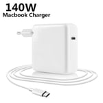 Chargeur rapide pour Macbook Pro Air 12 13 14 15 16 Dallas M2 96W 140W PD USB-C Type C Adaptateur secteur Ordinateur Portable Notebook - Type 140W With Cable