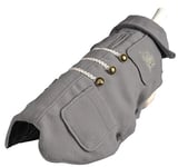 Wouapy Manteau "Duffle Grey" De Wouapy En Taille 32, Le Duffle-Coat Qui Protège Votre Chien Des Intempéries Pour Chien