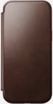 Nomad Modern Horween Leather Folio (iPhone 16 Pro Max) - Brun