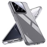 Natbok Case for Xiaomi 14 Pro Phone Case,Shockproof Soft TPU Bumper and Hard PC Back Case,Non-Yellowing, Anti-Scratch,Drop Protection, Slim Fit Cover Case for Xiaomi 14 Pro,Clear