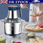 5L Electric Meat Grinder Blender Food Vegetable Processor Chopper Mincer Home UK