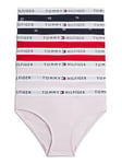 Tommy Hilfiger Girls 7 Pack Print Bikini Briefs - Multi, Multi, Size Age: 12-14 Years, Women