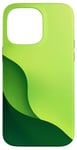 Coque pour iPhone 14 Pro Max Vert Minimaliste Abstrait Esthétique Clean Art