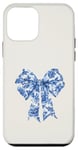 iPhone 12 mini Blue Floral Bow Coquette Aesthetic Case